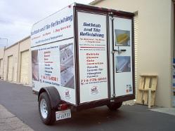 trailer graphics, vinyl lettering