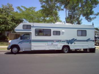 huyck motorhome graphics, rv stripes after