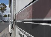 Sample motorhome graphics close up before