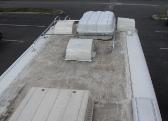 Sample RV roofing before rear