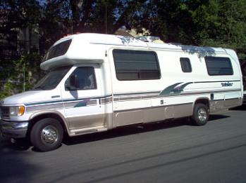 rv stripes and graphics before