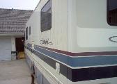zorola motorhome graphics close up before